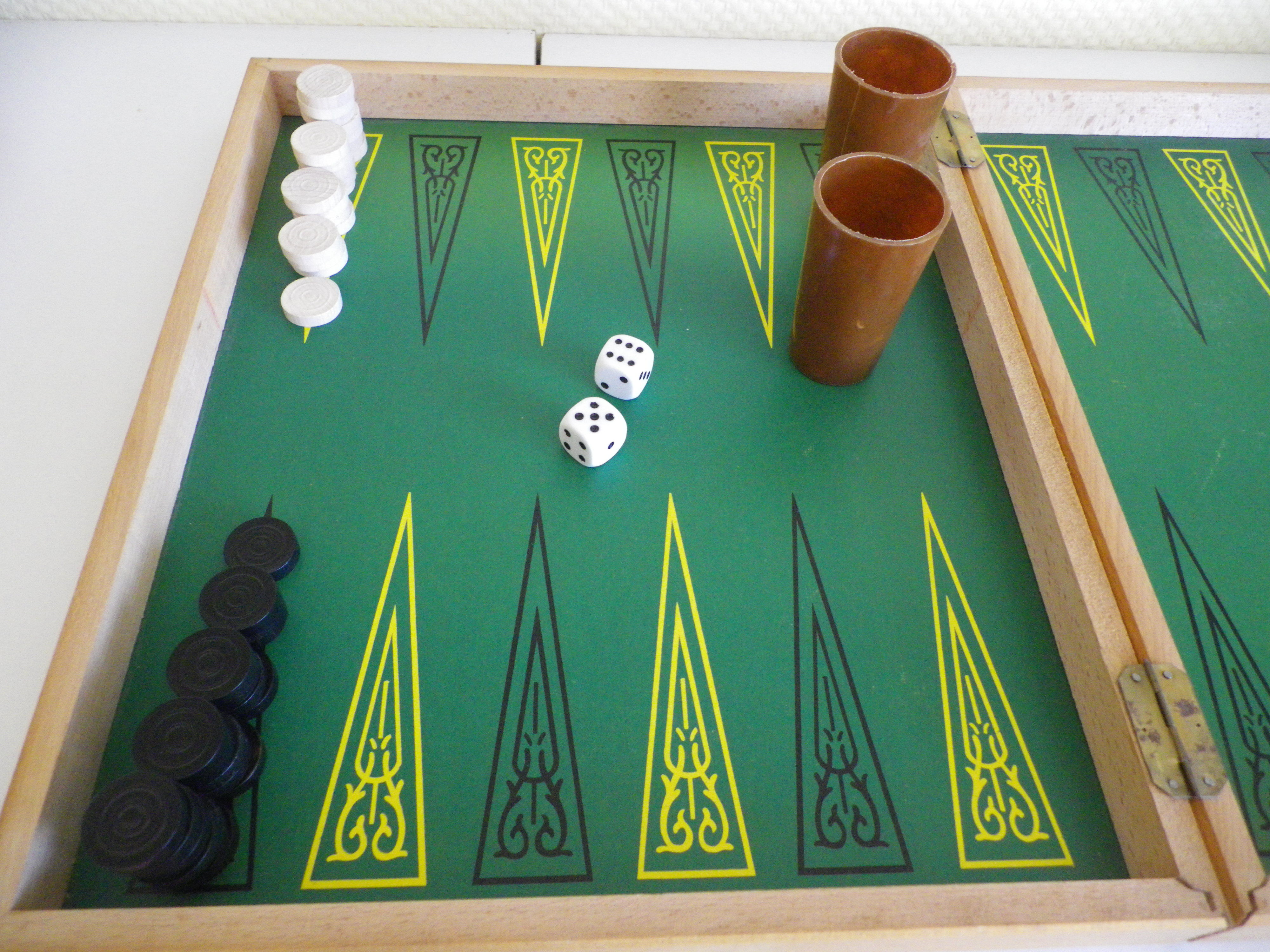 Malette en bois de 3 jeux vintage