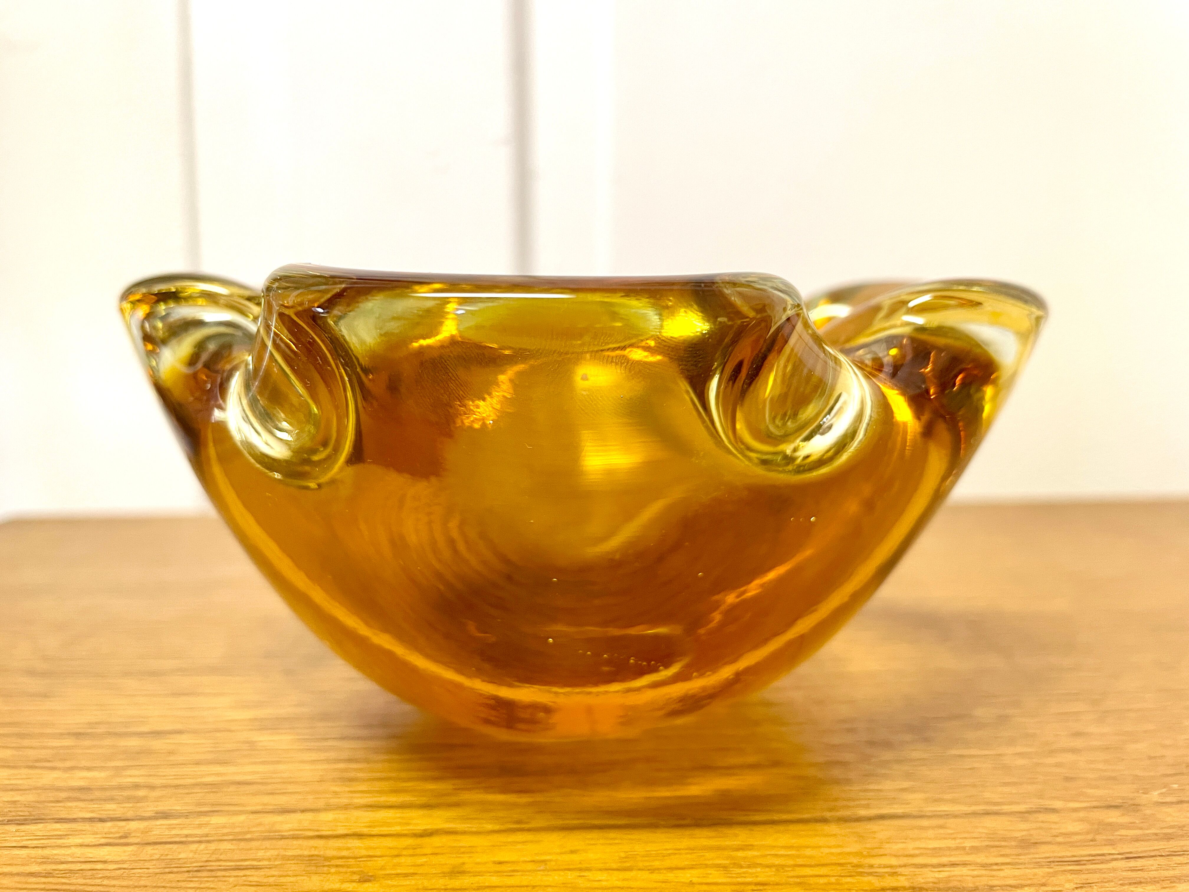 Murano 50's glass pocket or ashtray