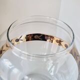 Blown and chiseled glass candy box
