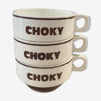 Choky porcelain chocolate cups