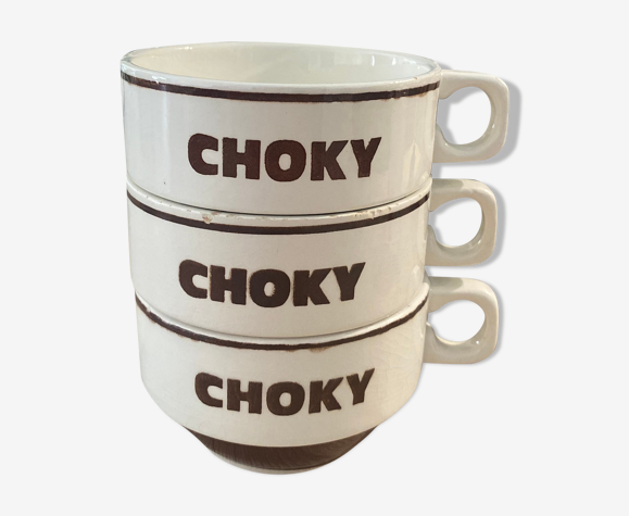 Tasses chocolat Choky en porcelaine