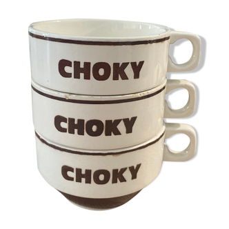 Choky porcelain chocolate cups