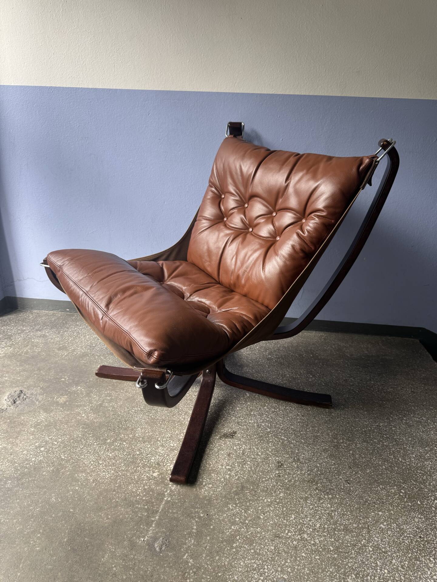 Vintage Scandinavian Falcon lounge chair by Sigurd Ressel, 1970.