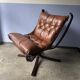 Vintage Scandinavian Falcon lounge chair by Sigurd Ressel, 1970.