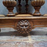 dining table or centre table in carved Renaissance oak
