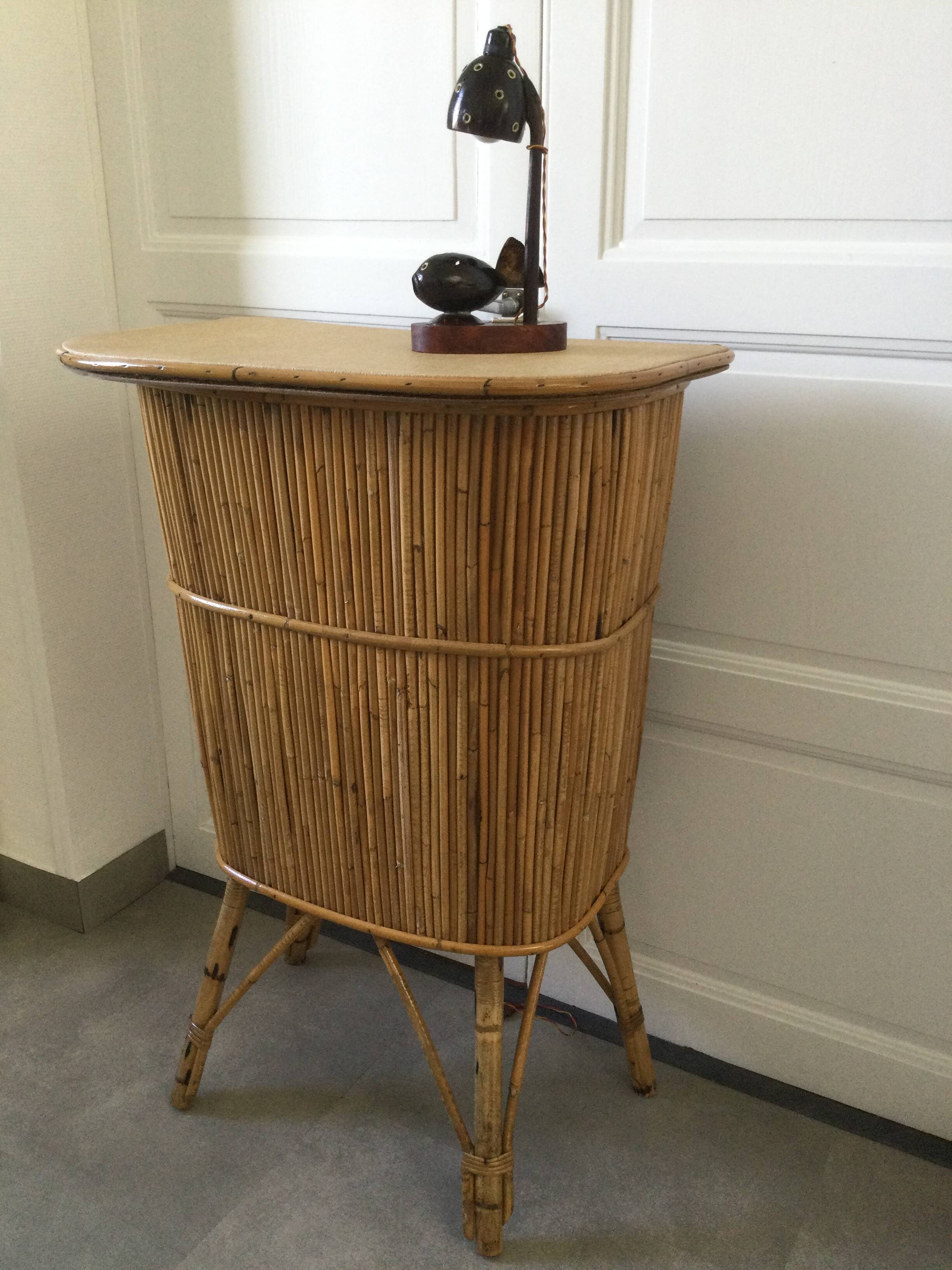 Vintage bamboo/rattan bar circa 1960
