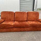 Cinna orange suede sofa