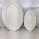 Old oval dishes, ivory color made in france Digoin Sarreguemines