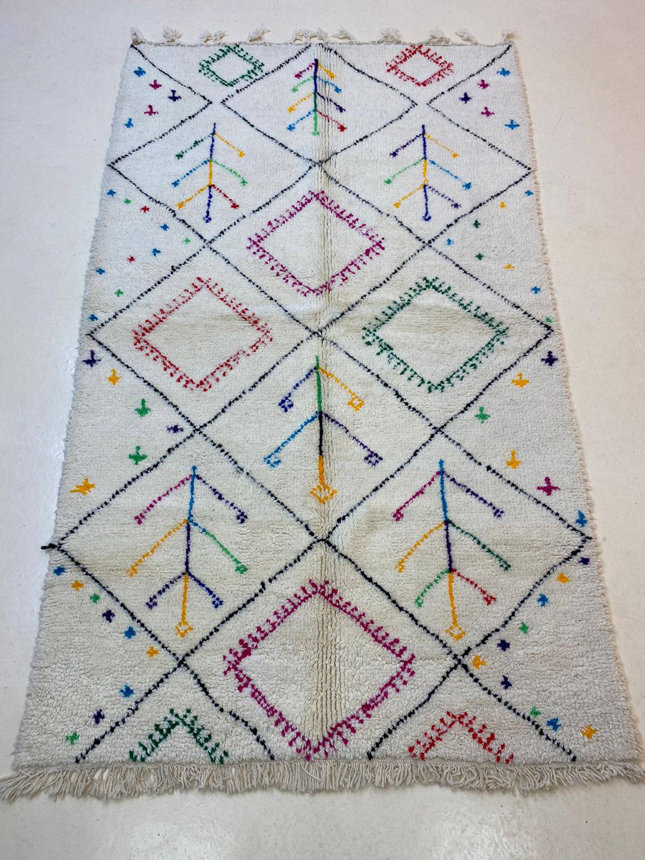 Large Berber wool rug 3x2 m