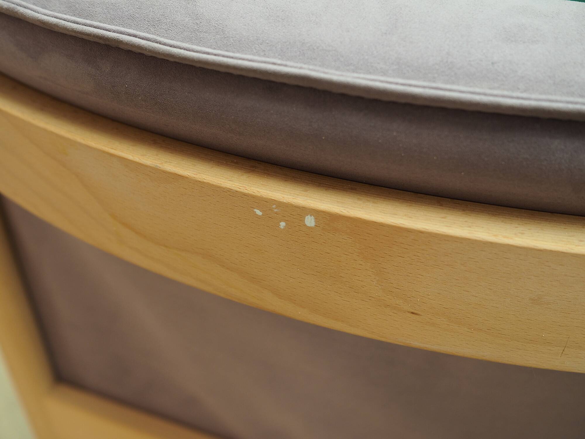 Lilac velour sofa, Danish design, 1970s, production: Denmark