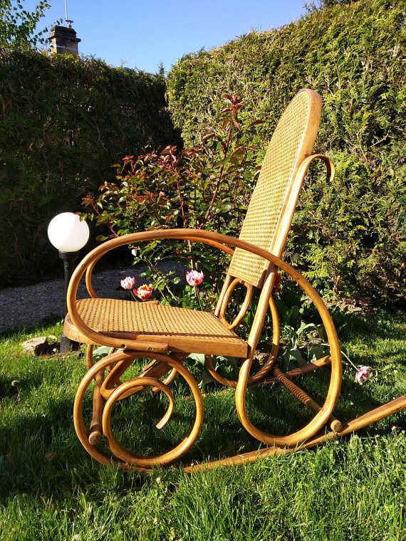 Fauteuil rocking chair refait à neuf