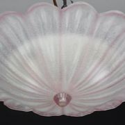 Precious Italian pink Murano glass ceiling fixture, Murano, 1970