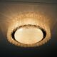 60's mid century doria ice glass light ceiling fixture with 32 glass tubes