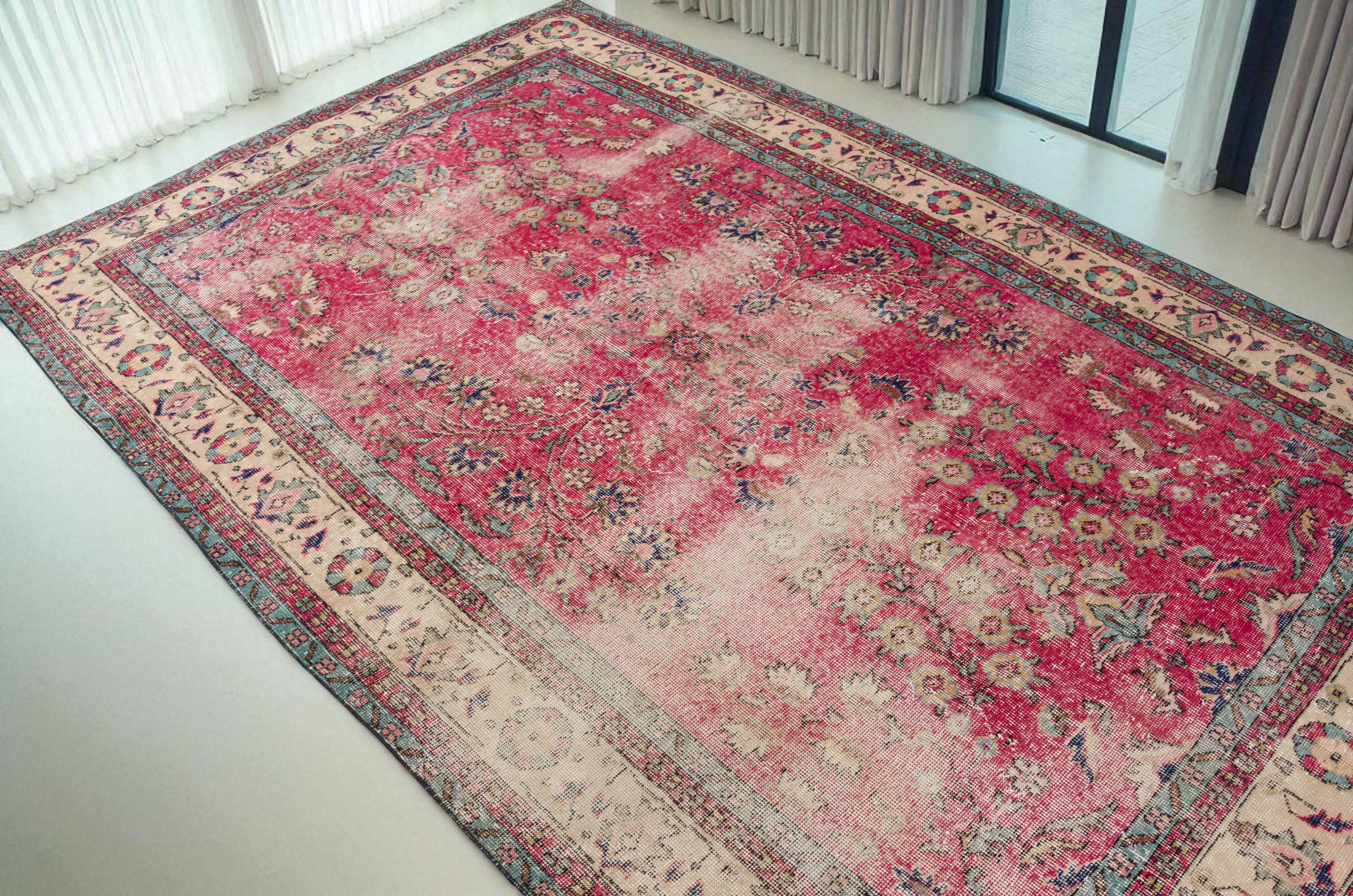 Turkish Floor Vintage Rug  sku-2017