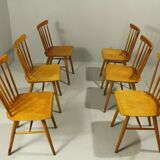 Bistro Chairs from Ton, 1970s, Set of 6