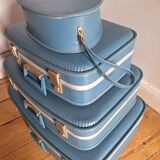 Air France vintage flight attendant nesting suitcase set