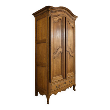 Louis XV Provençal Wardrobe in Solid Walnut from the 18th Century