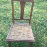 4 Deco chairs cane