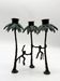 "Monkey" chandelier in patinated bronze, 1970s