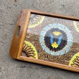 Morpho butterfly wing decor tray