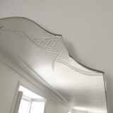 Old wall mirror chissed art deco 54x72cm