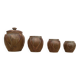 Lot de quatre pots à épices Denbac numérotés
