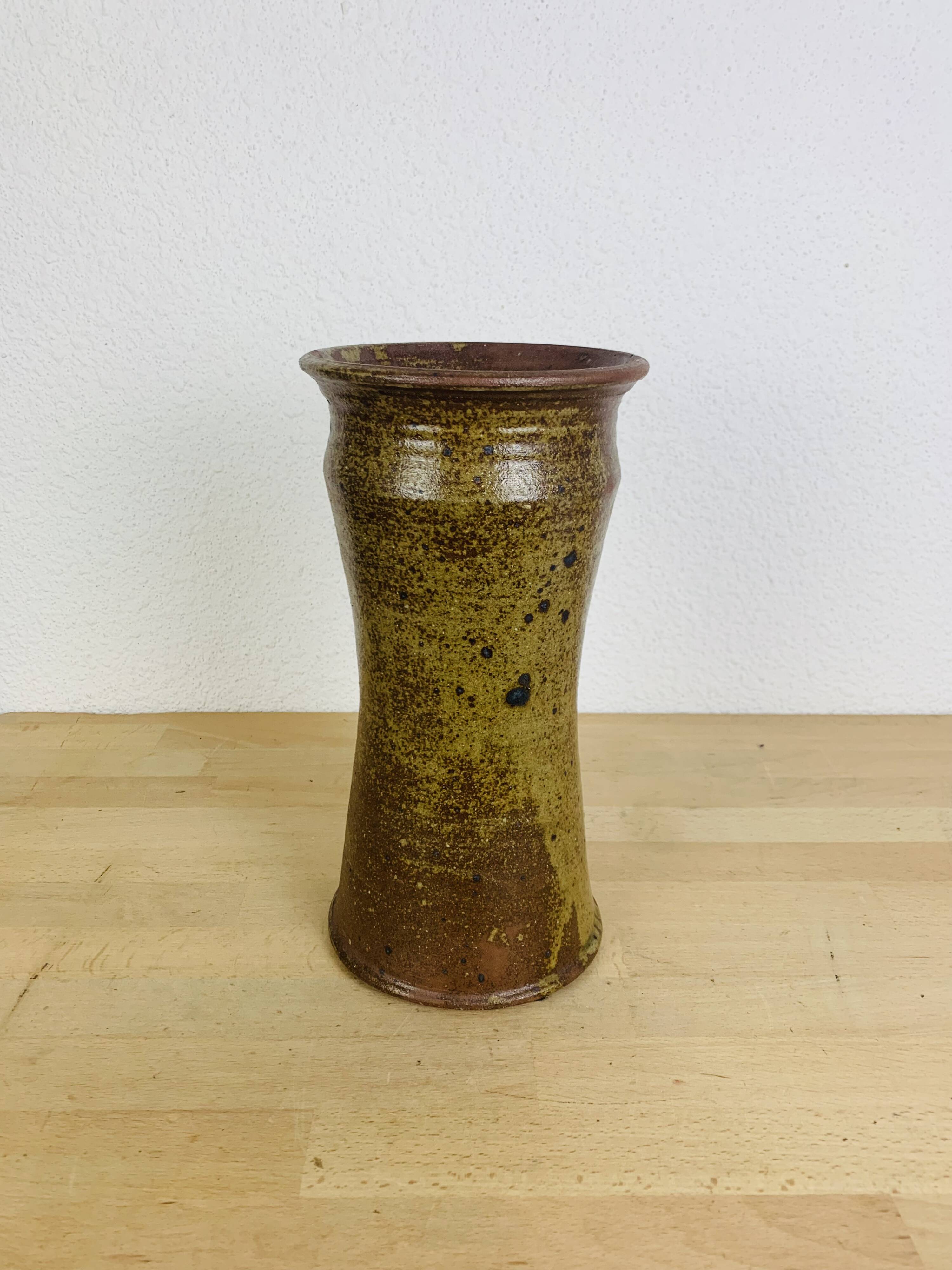 Pyrite stoneware vase 30 cm, vintage