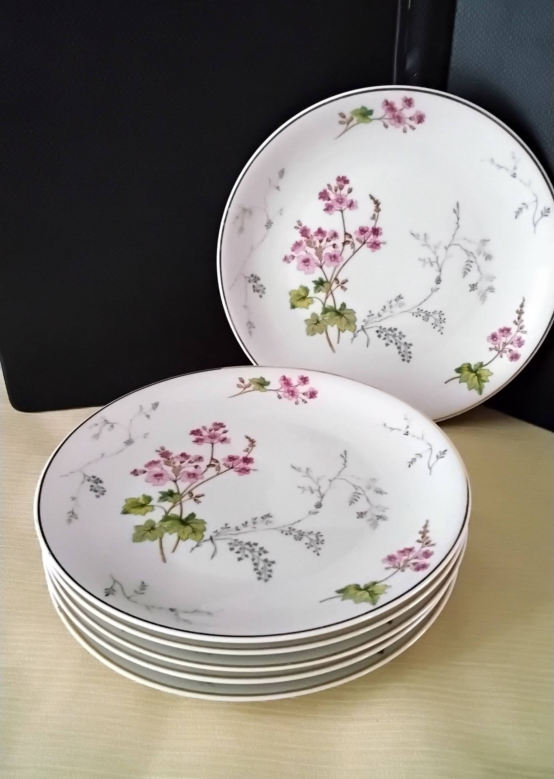 6 Limoges porcelain dessert plates by Ch. Field Haviland