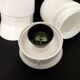 Pair of white oblique wall lights by Arno. 60s