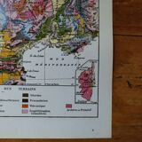 Original lithograph on France (geological + mining)