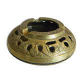 Ancien cendrier en bronze et laiton