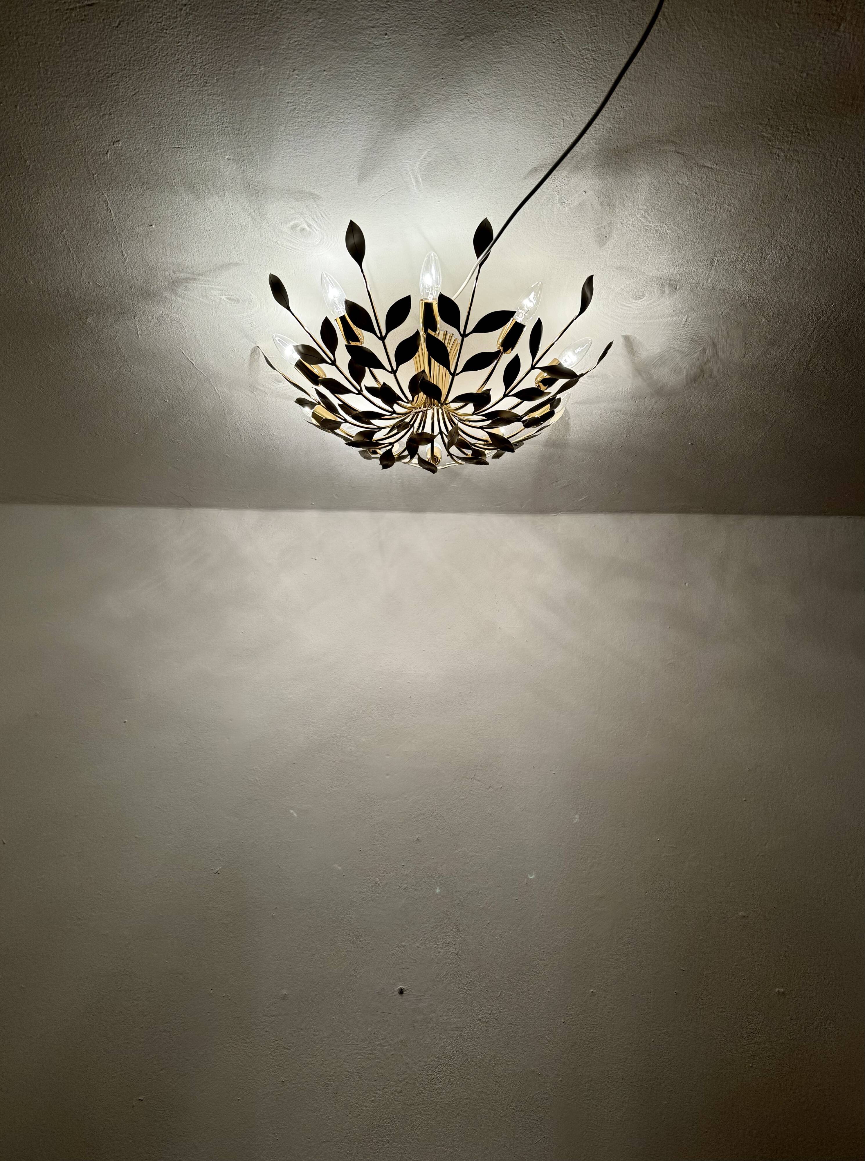 Flush Chandelier by Vereinigte Werkstätten München