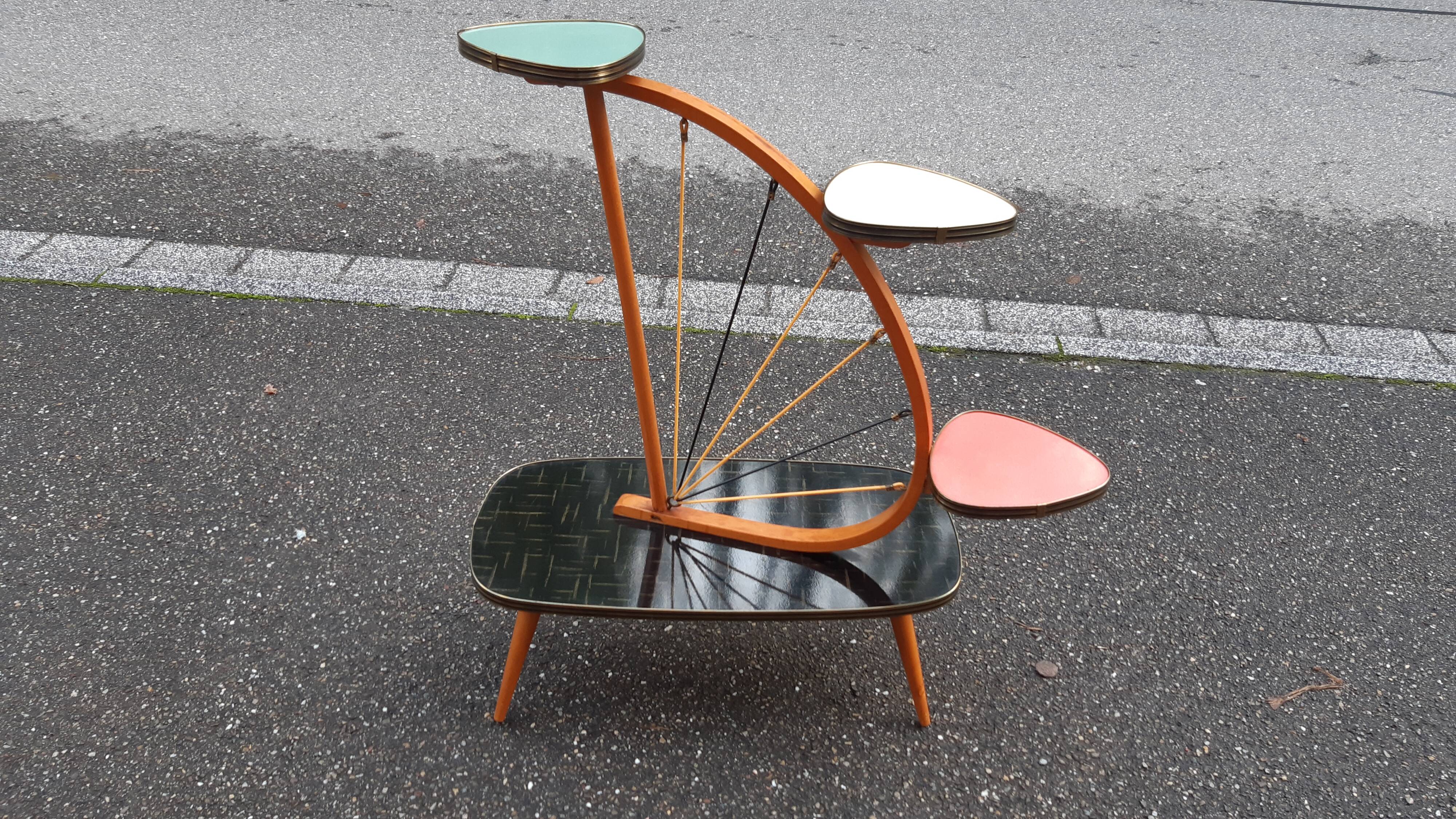 Stand plant holder formica vintage