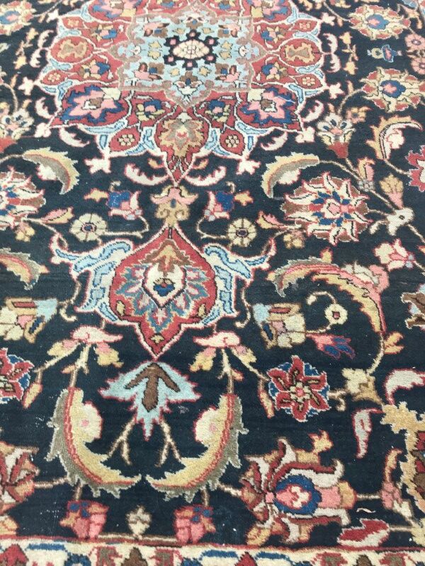 Tapis ancien persan Tabriz fait main 200X300 cm