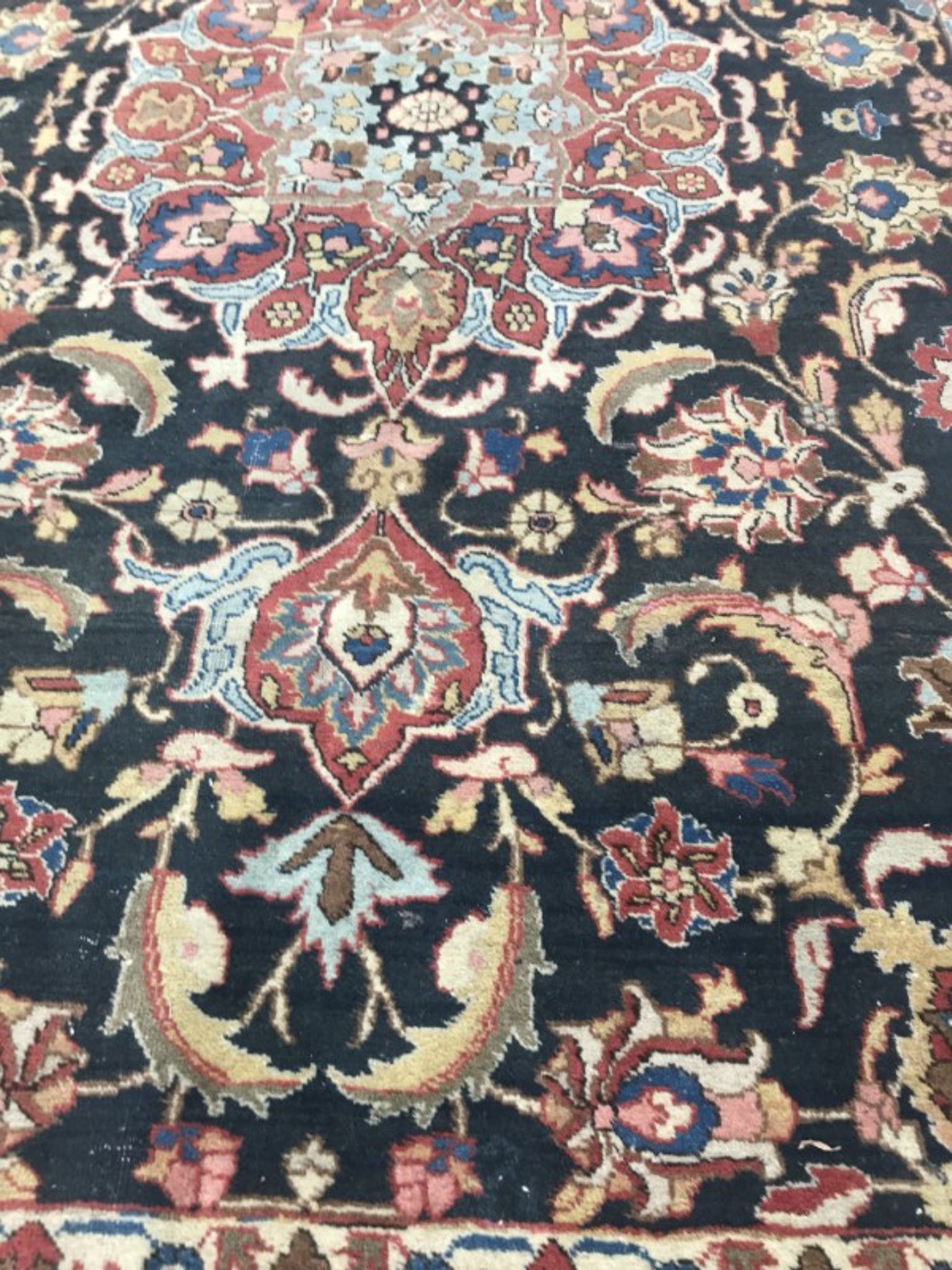 Carpet old Persian Tabriz done hand 200 X 300 cm