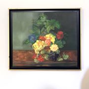 Framed antique oil painting