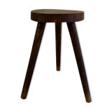 Vintage tripod wood farm stool