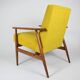 Fauteuil original "FOX", Pologne années 1970, entièrement restauré, jaune