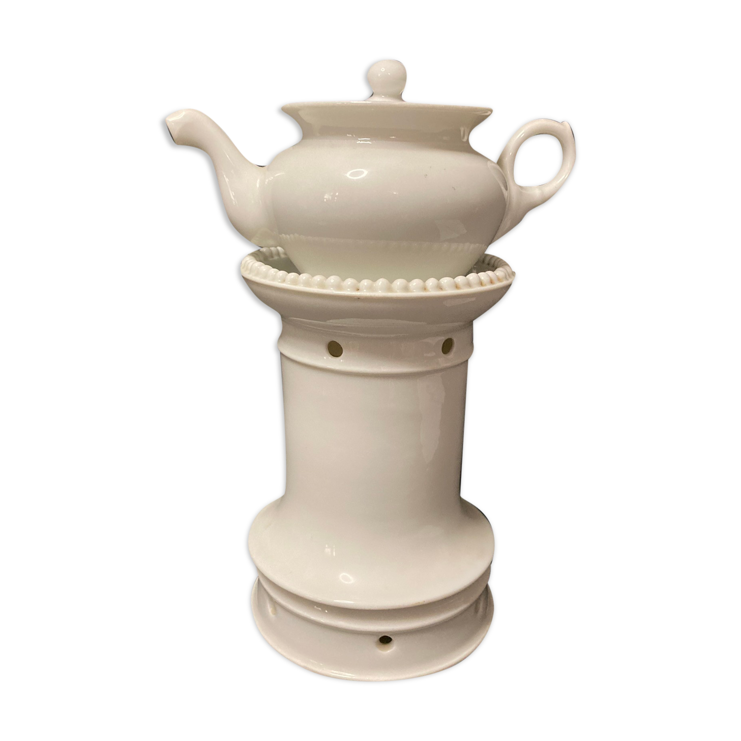 Old porcelain herbal tea maker Old Paris late nineteenth century