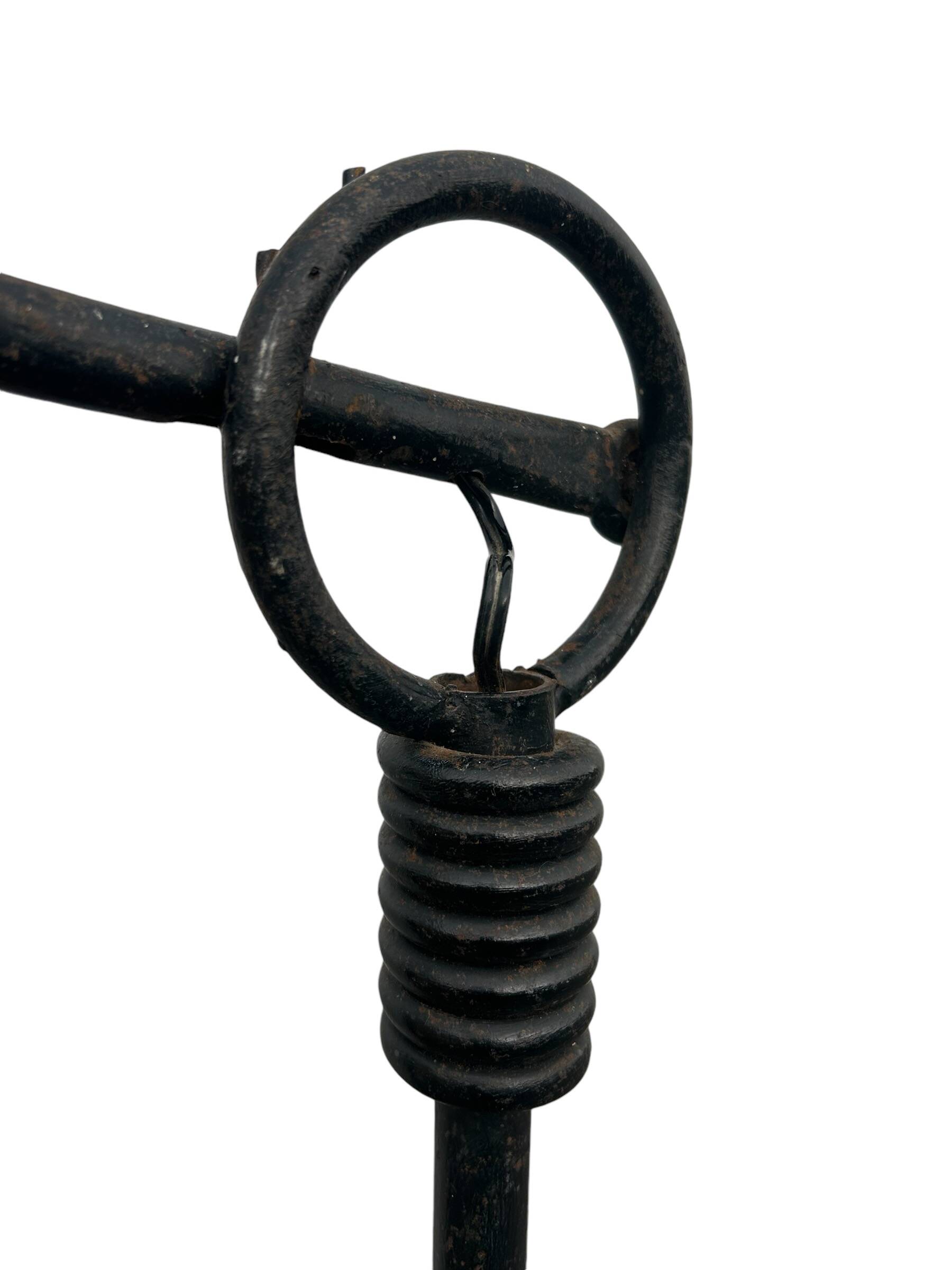 wrought iron lamp by Jean Royére