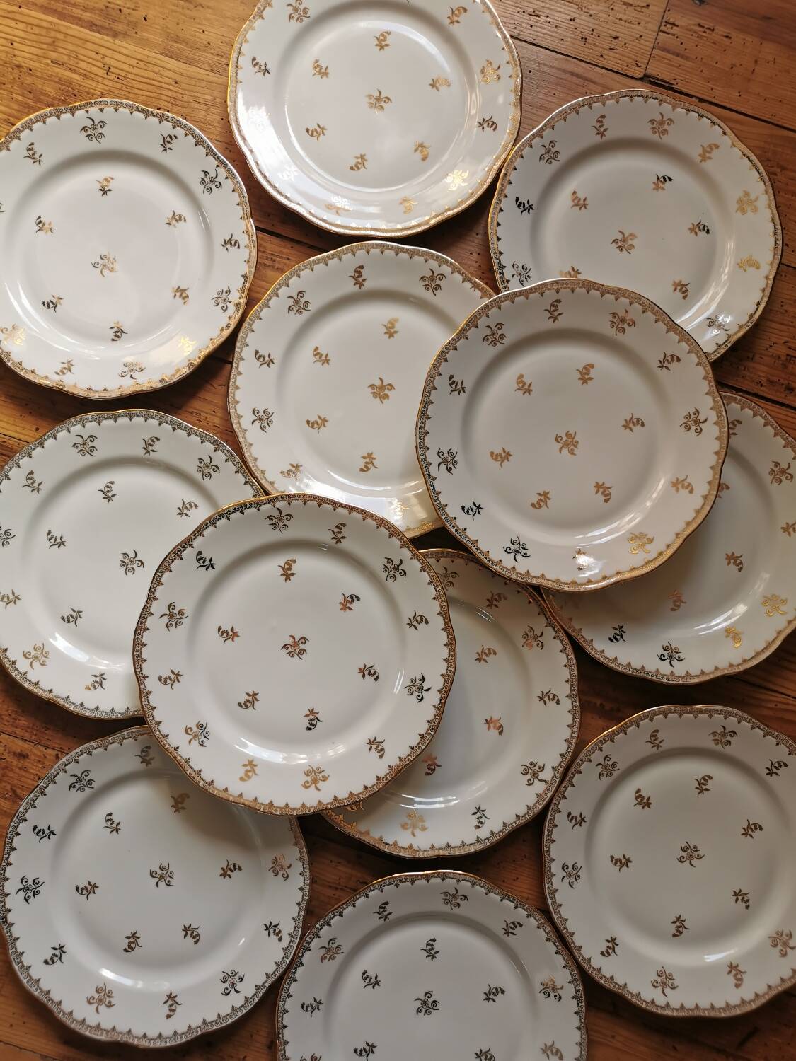 Vintage SFP porcelain dessert service