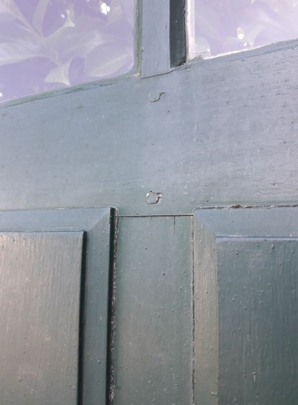 door 80x213cm Old oak glazed landing