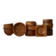 Set of 10 Swedish pine bowls from the mid-century, made by Holmbergs & Varnamo, 1970s.