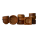 Set of 10 Swedish pine bowls from the mid-century, made by Holmbergs & Varnamo, 1970s.