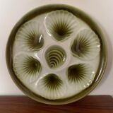 Set of 4 vintage oyster plates