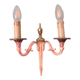 The pair of bronze wall lamps empire style 2 fires