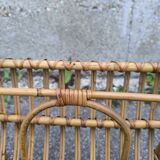 Rattan magazine rack 1960