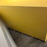 Old workshop furniture / wooden locker / sorting furniture / counter