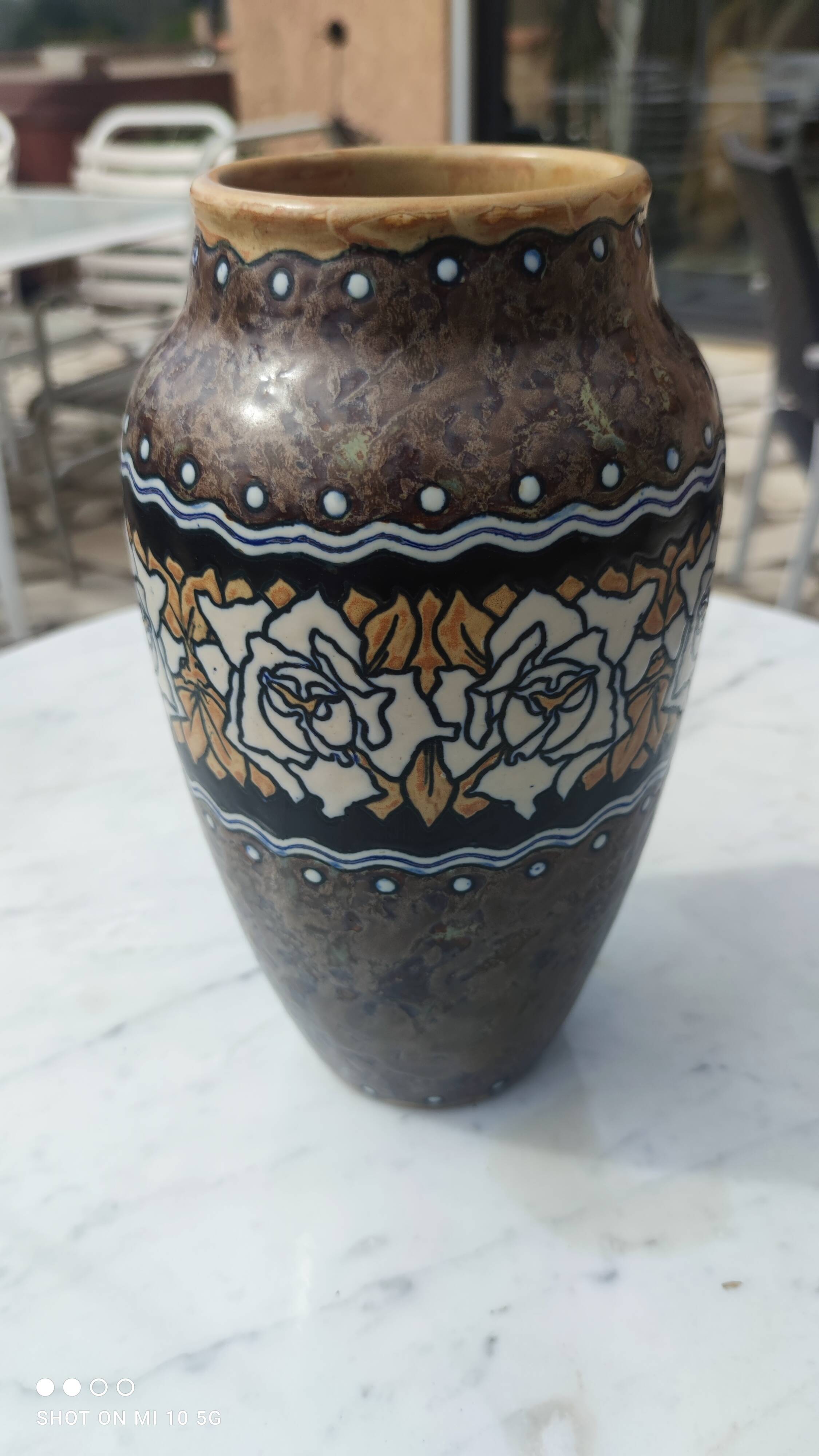 Sandstone vase by Charles Catteau for Keramis 1920