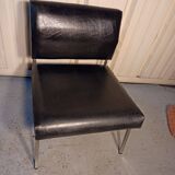 Driver skaï black armchair